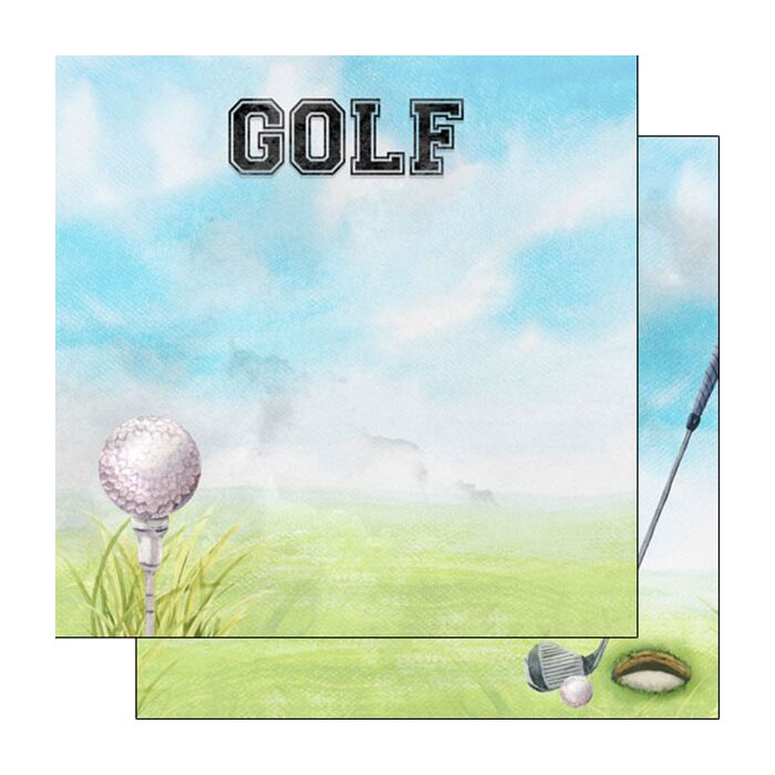Preorder Scrapbook Customs Golf Watercolor Paper