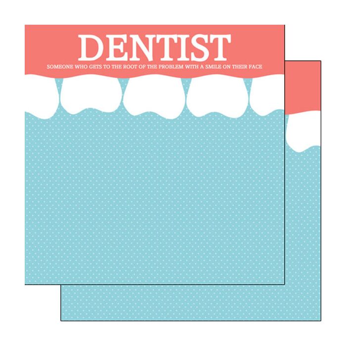 Dentist Teeth Border DS (Double-Sided Paper 12 x 12)