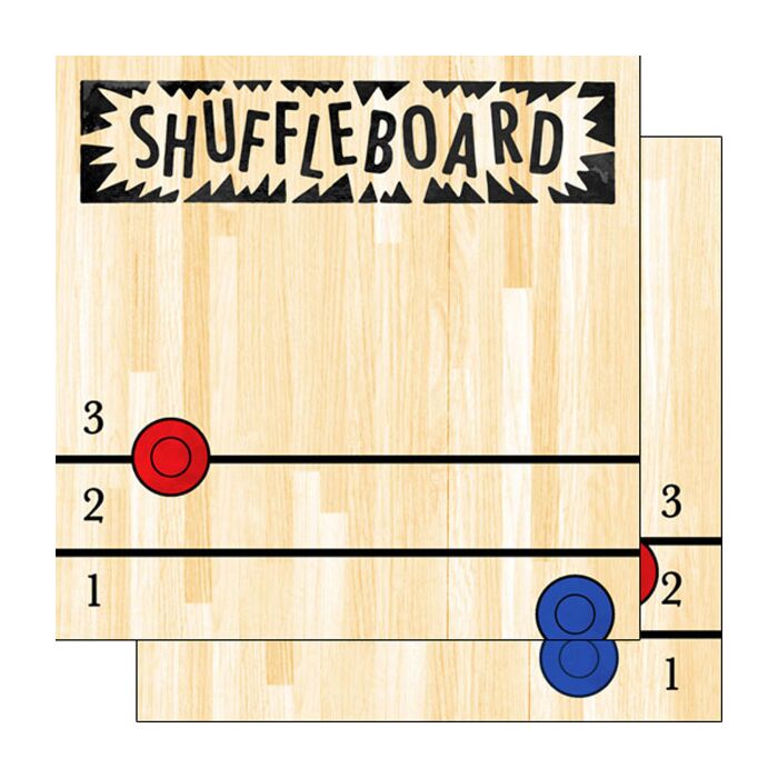Scrapbook Customs Shuffleboard Watercolor Paper 12x12