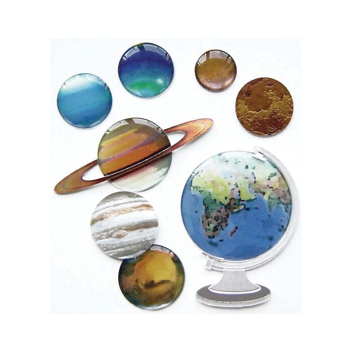 Jolee's Boutique Dimensional Stickers-Globe & Planets