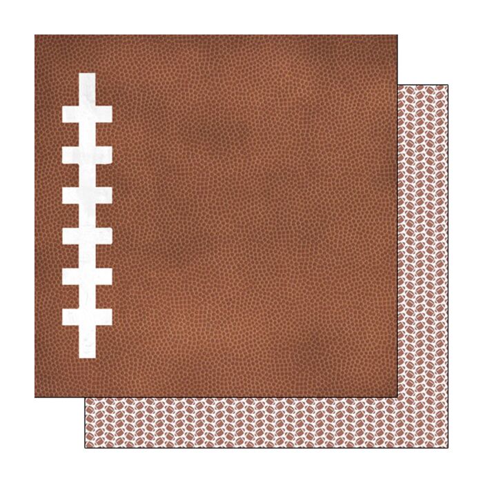 Scrapbook Customs FOOTBALL ADDICT 2 DS 12X12 PAPER