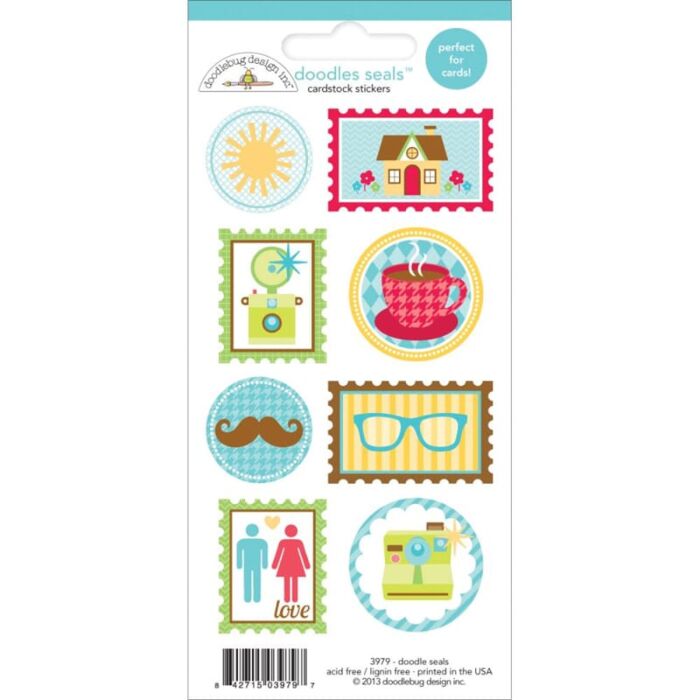 Doodlebug: Seals - Day To Day Doodles Cardstock Stickers