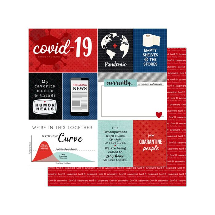 Scrapbook Customs - Covid-19 Journal Double sided paper
