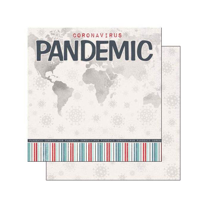 Scrapbook Customs - Pandemic Title Double Sided Paper