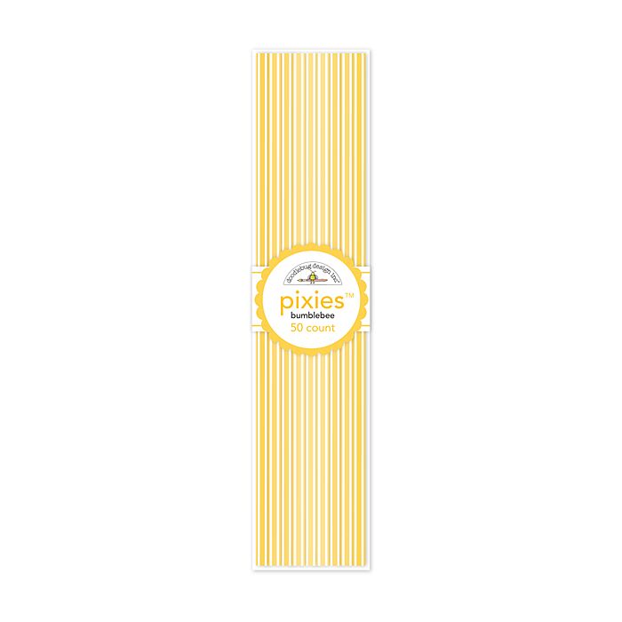 Monochromatic Pixies Mini Picks .125"X5" 50/Pkg-Bumblebee