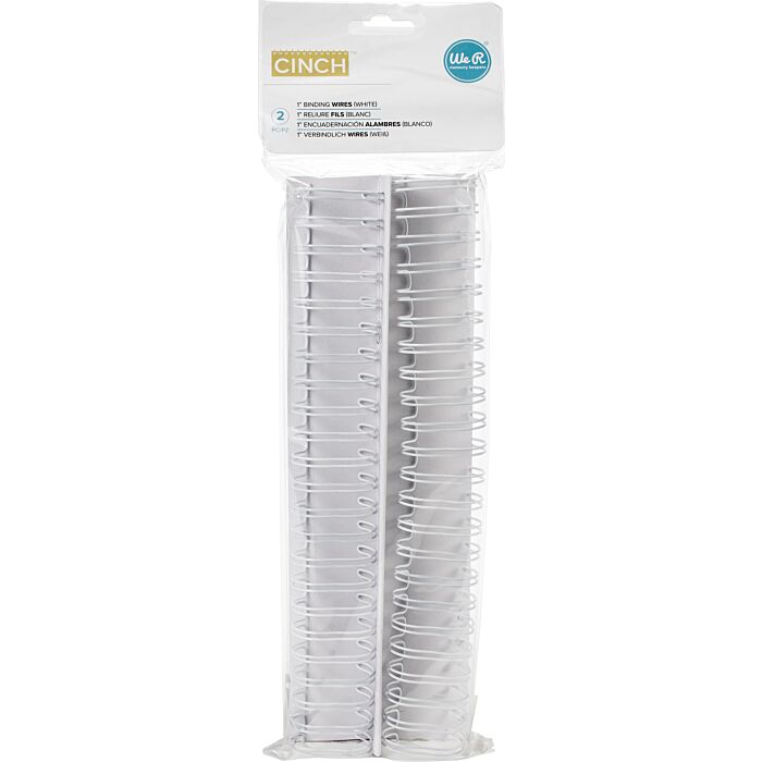Cinch Wires 1" 2/Pkg-White