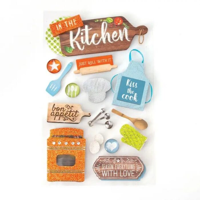 Paper House In The Kitchen 3D Sticker