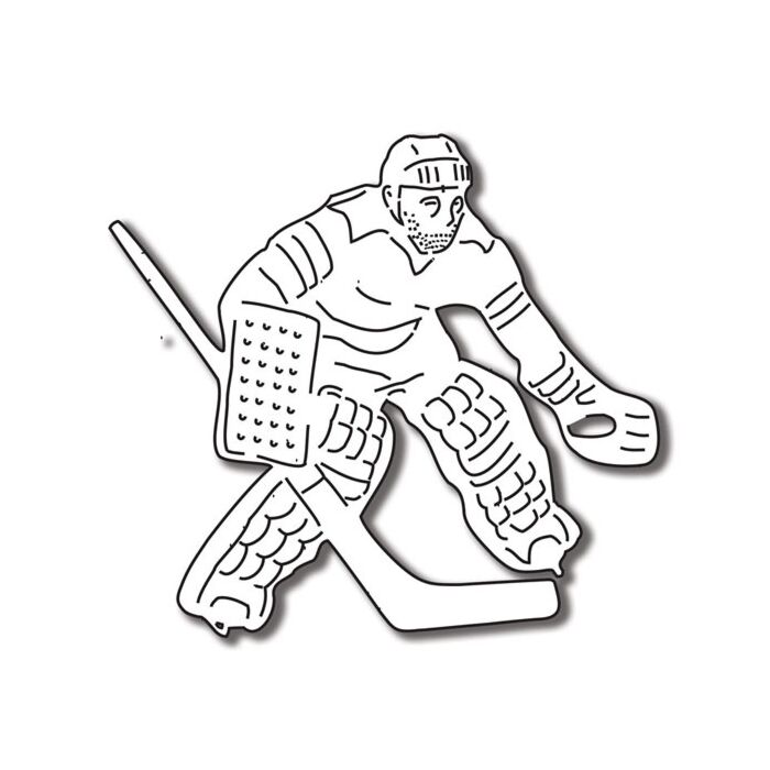 Preorder Scrapbook Customs Hockey Goalie Laser