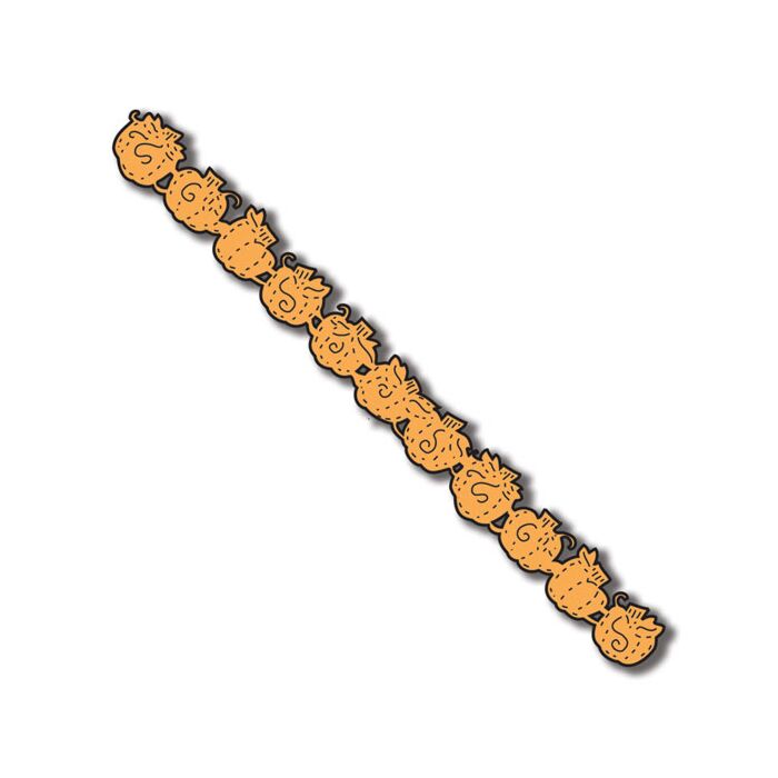 Scrapbook Customs Pumpkin Border (Laser) (Orange)
