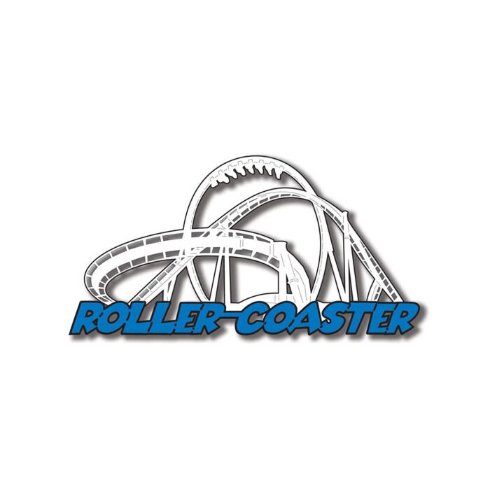 Roller Coaster Die-Cut-Pink