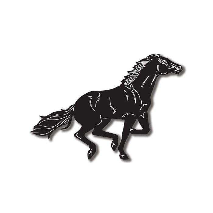 Scrapbook Customs - Horse Laser Die Cut-Black