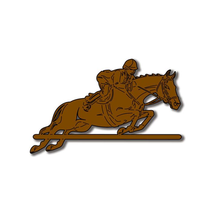 Scrapbook Customs - Equestrian - Horse Jumping Laser Die Cut-Black