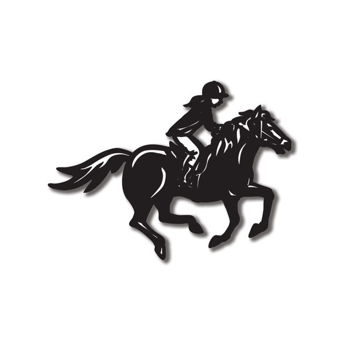 Scrapbook Customs - Equestrian Horse Riding - Girl (Laser) Die Cut