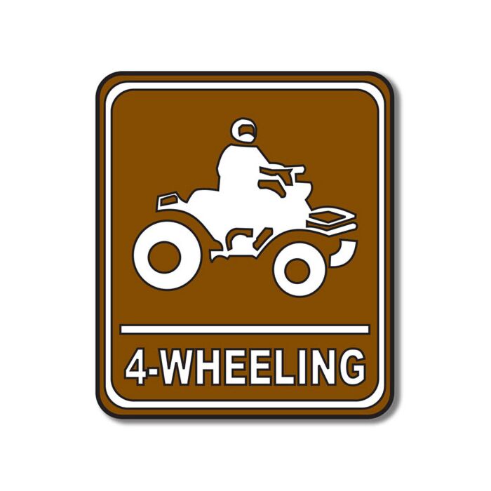 Scrapbook Customs - 4 Wheeling Sign Laser