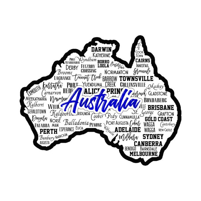 Australia City Sights Laser Cut