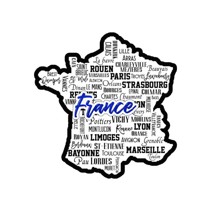 France City Sights Laser Cut