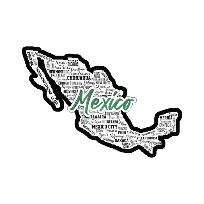 Mexico City Sights Laser Cut