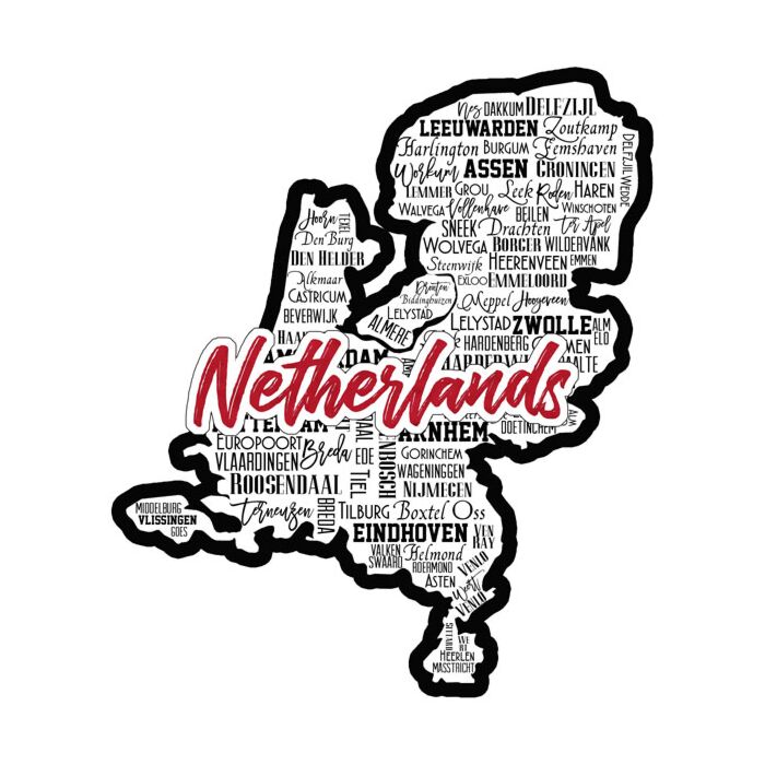 Netherlands City Sights Laser Cut