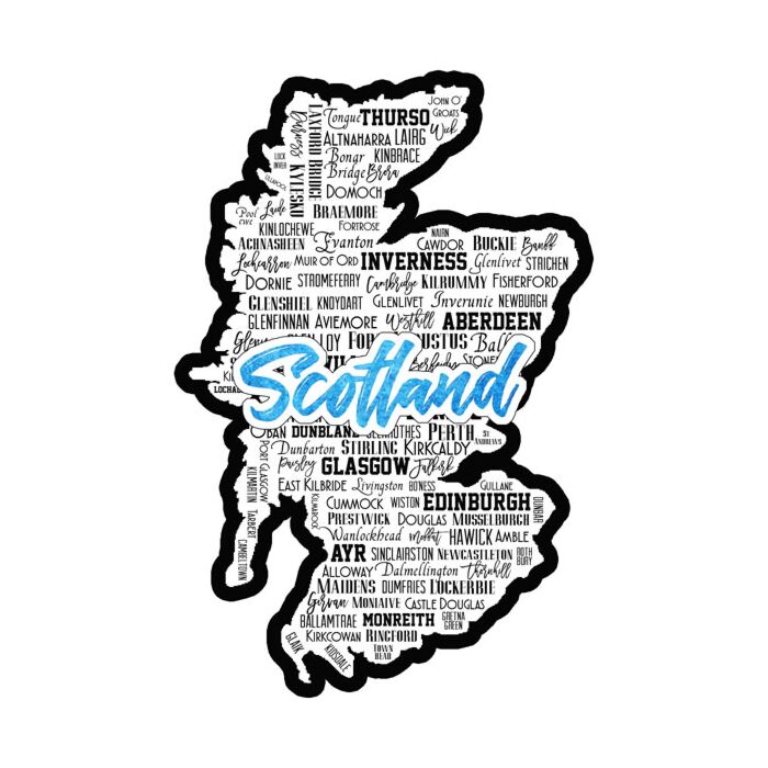 Scotland City Sights Laser Cut
