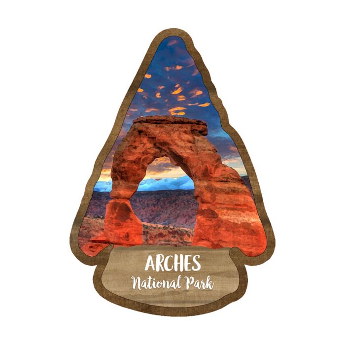 Scrapbook Customs Arches National Park Watercolor Laser-cut