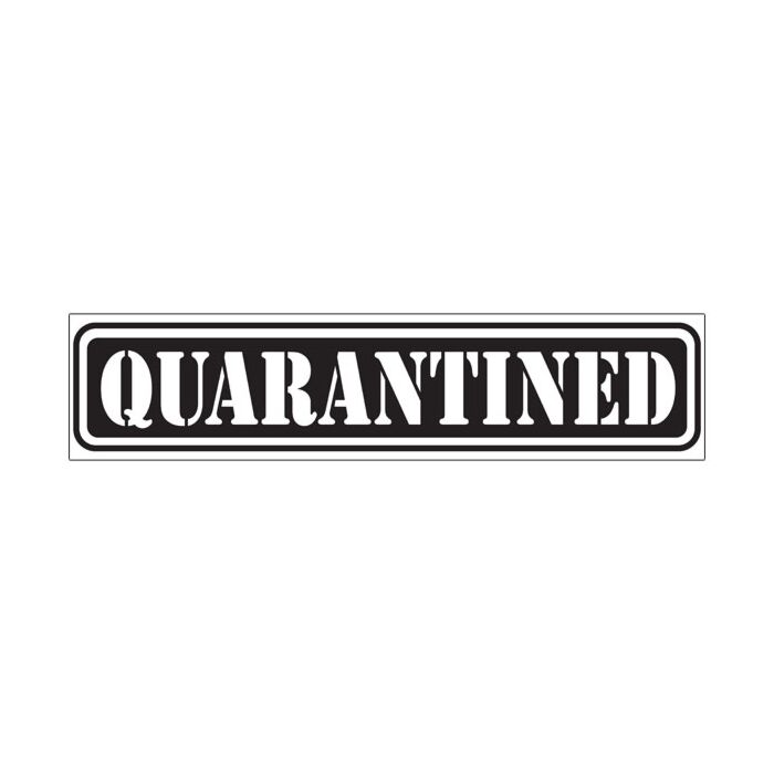 Scrapbook Customs - Quarantined (Laser) Die Cut