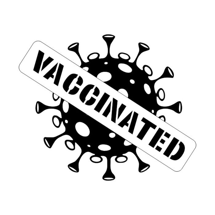 Scrapbook Customs - Covid-19 - Vaccinated Laser