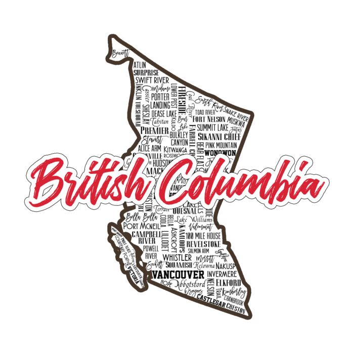 Preorder Scrapbook Customs British Columbia Canada Sights Laser