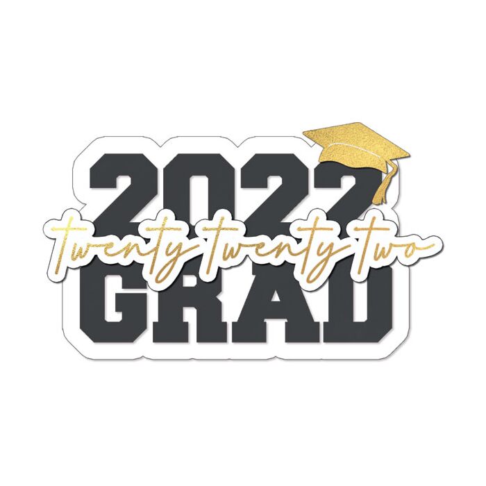 Grad Year Black & Gold (Laser) - 2022