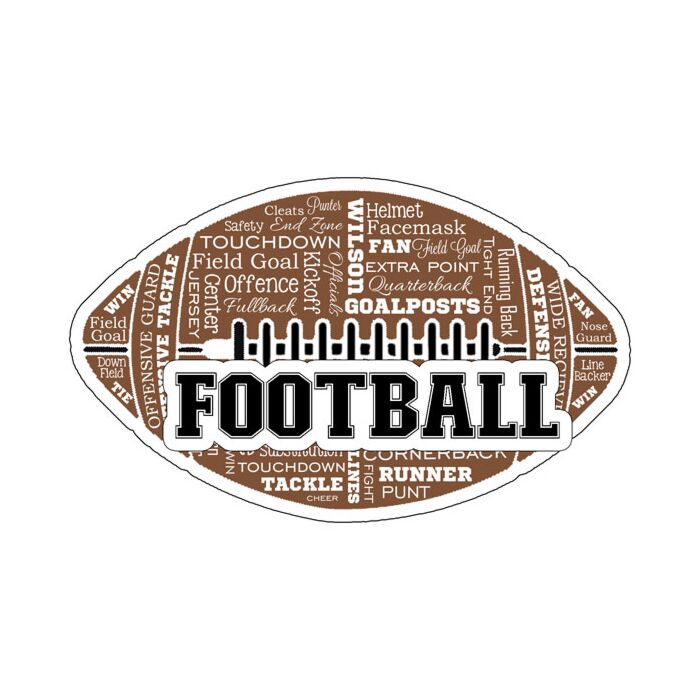 Scrapbook Customs - Collage Laser  - Football