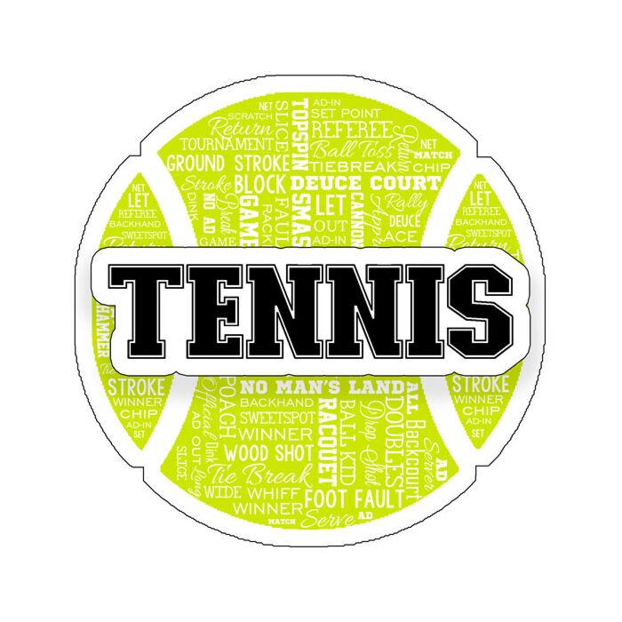 Scrapbook Customs - Collage Laser  - Tennis