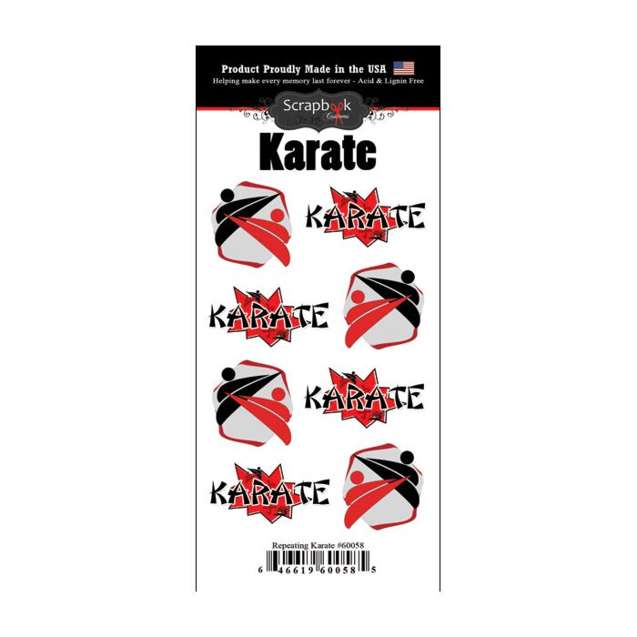 Scrapbook Customs Karate Go Big Sticker