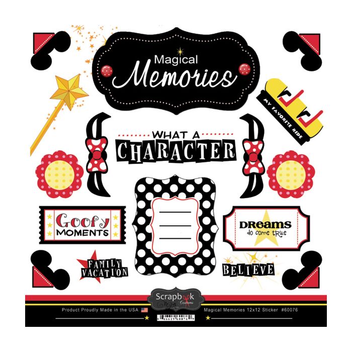 Scrapbook Customs - Magical Memories (Stickers)