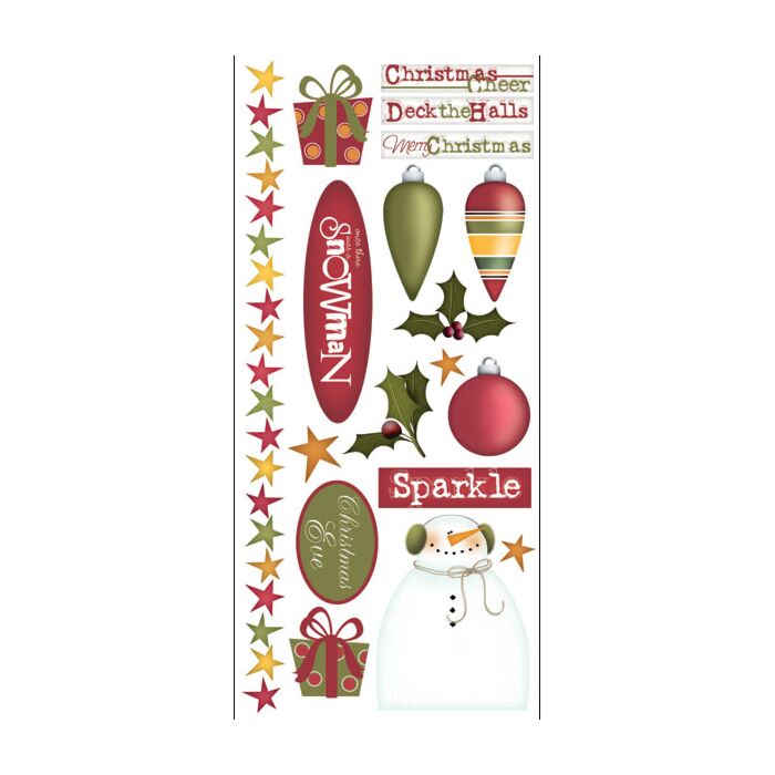 Scrapbook Customs - Christmas Cheer Sticker