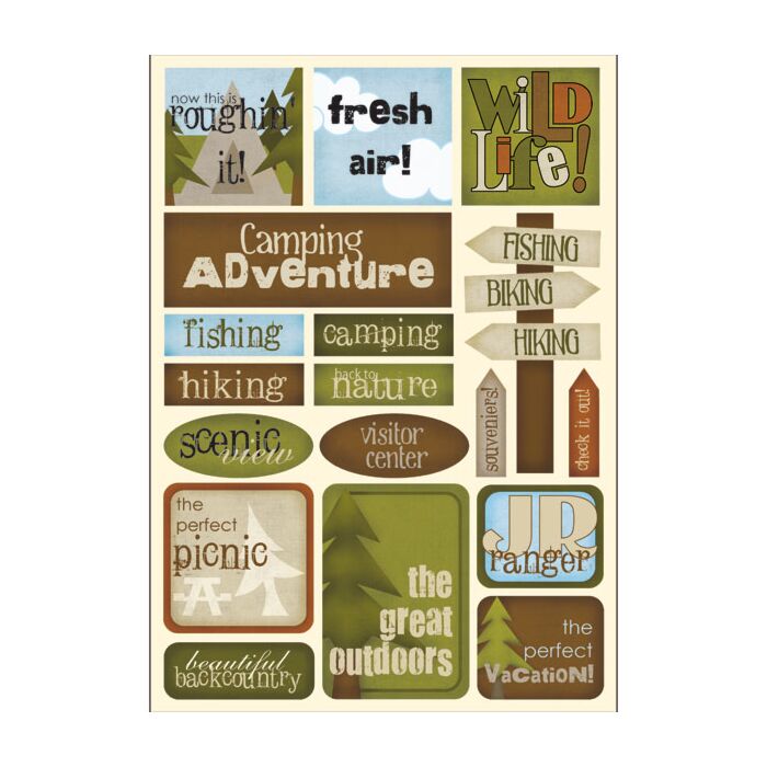 Scrapbook Customs Great Outdoors Sticker