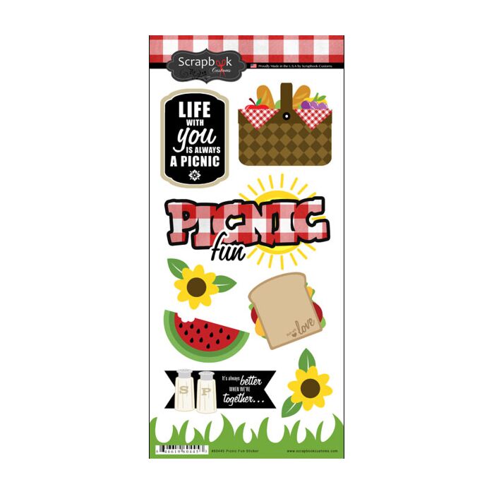 Scrapbook Customs - Picnic Fun Sticker