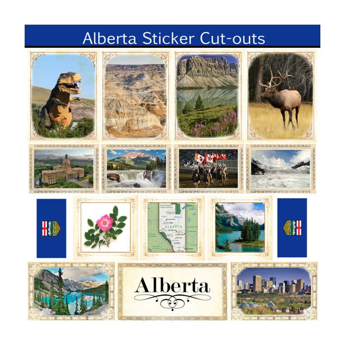 Scrapbook Customs Alberta - Sightseeing Picture Cut-outs Sticker 