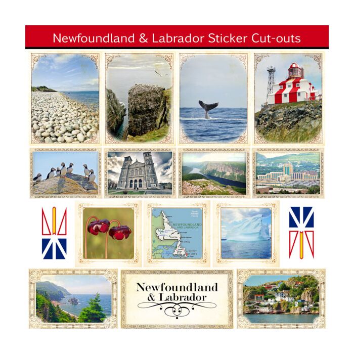 Scrapbook Customs Newfoundland - Sightseeing Picture Cut-outs Sticker 