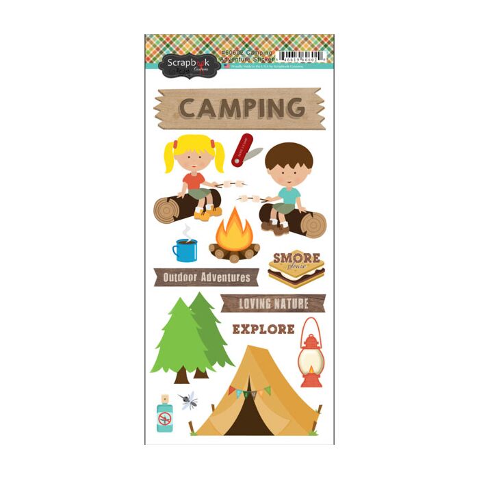 Scrapbook Customs - Camping Adventure Stickers