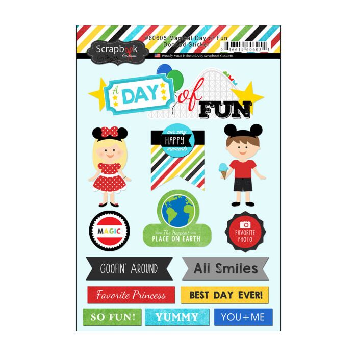 Scrapbook Customs - Magical Day of Fun Doo Dads (Stickers Doo Dads)
