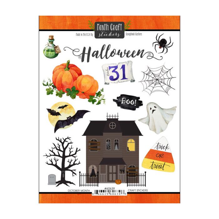 Scrapbook Customs - October Memories Sticker