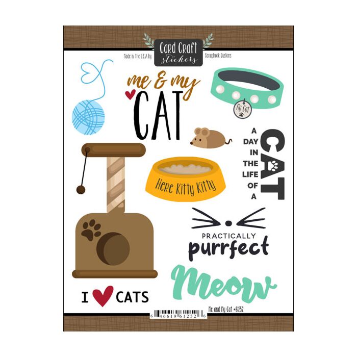 Scrapbook Customs ME AND MY CAT STICKER 