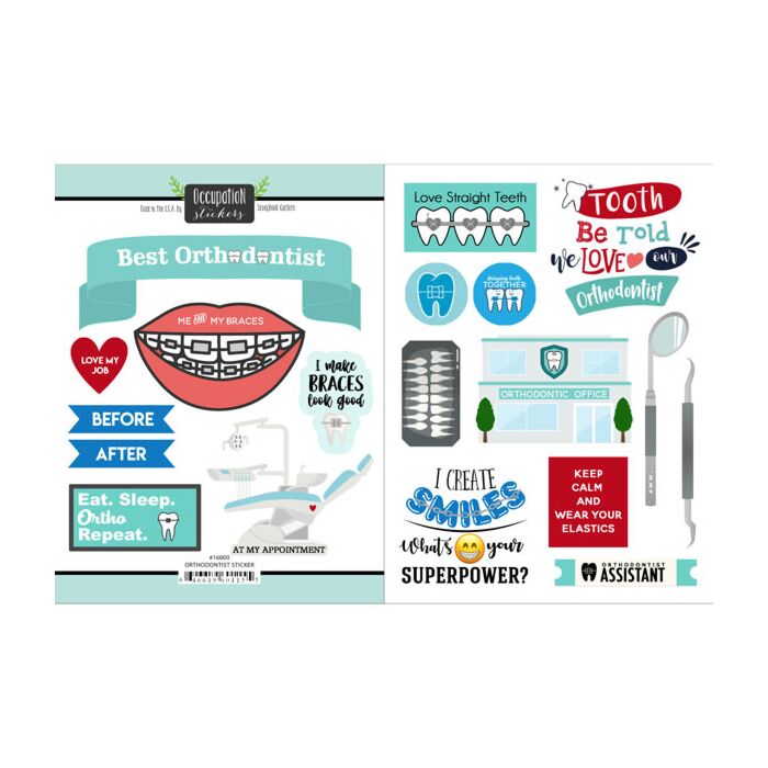 Scrapbook Customs - Orthodontist Stickers