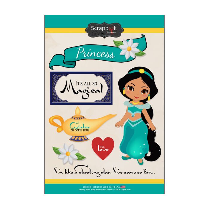 Scrapbook Customs - Arabian Princess Sticker