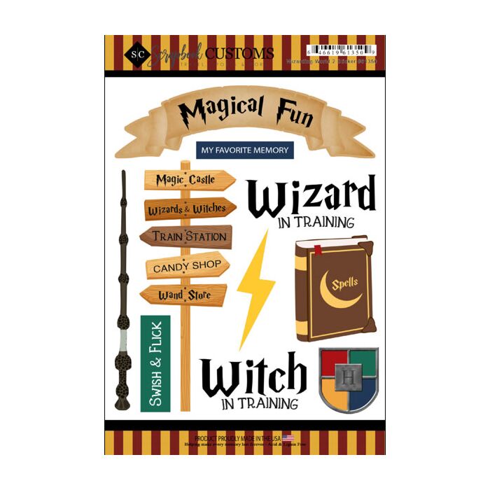 Preorder Scrapbook Customs Wizarding World 2 Sticker