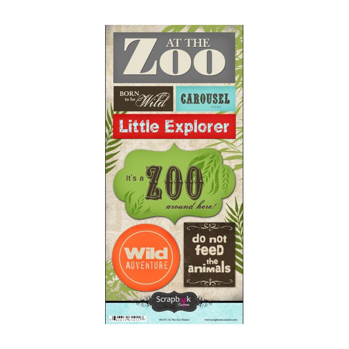 Scrapbook Customs - At The Zoo Sticker