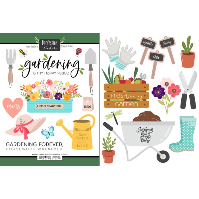 Scrapbook Customs - Gardening Sticker