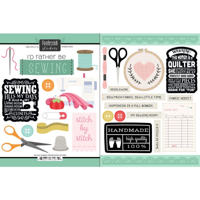 Scrapbook Customs - Sewing Sticker