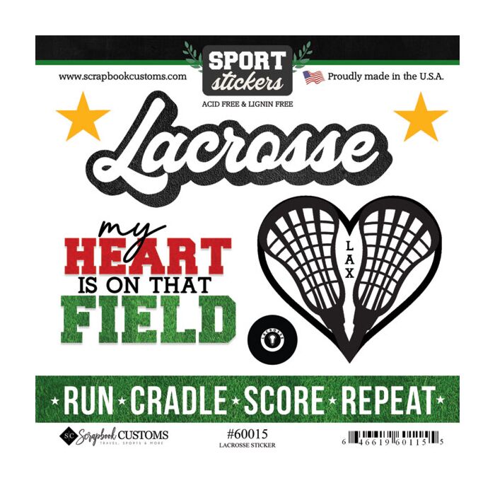 Lacrosse Love Sticker