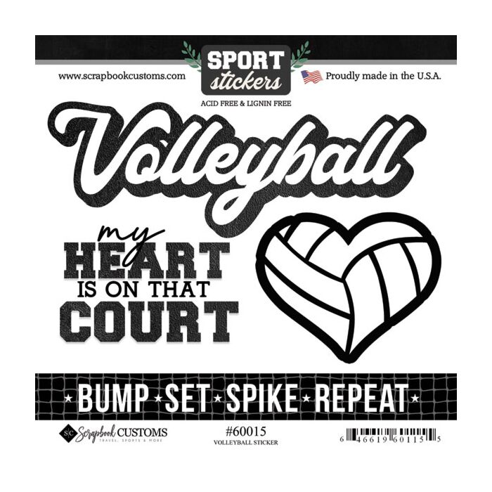 Volleyball Love Sticker
