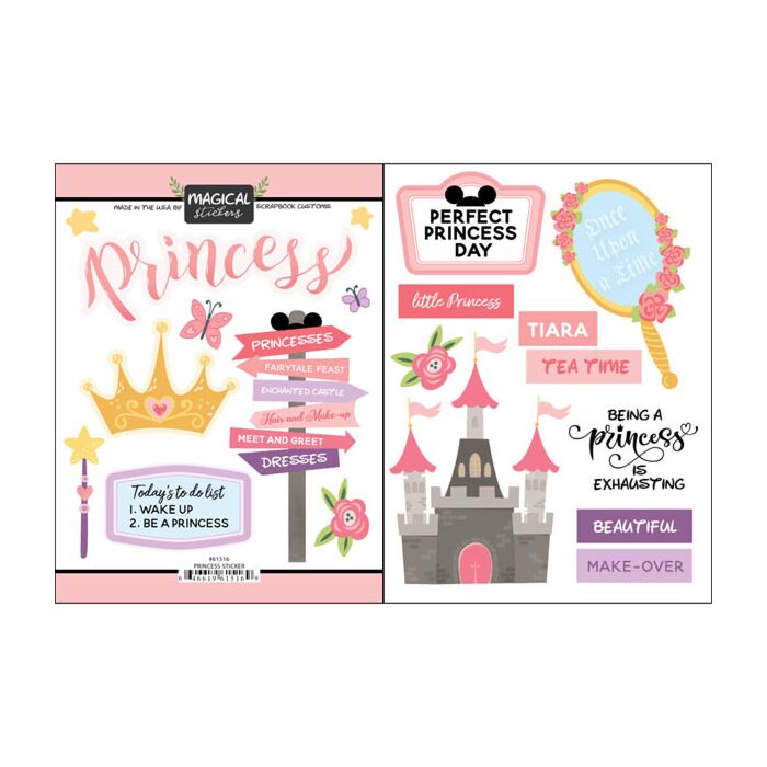 Scrapbook Customs Magical Princess Sticker Stickers